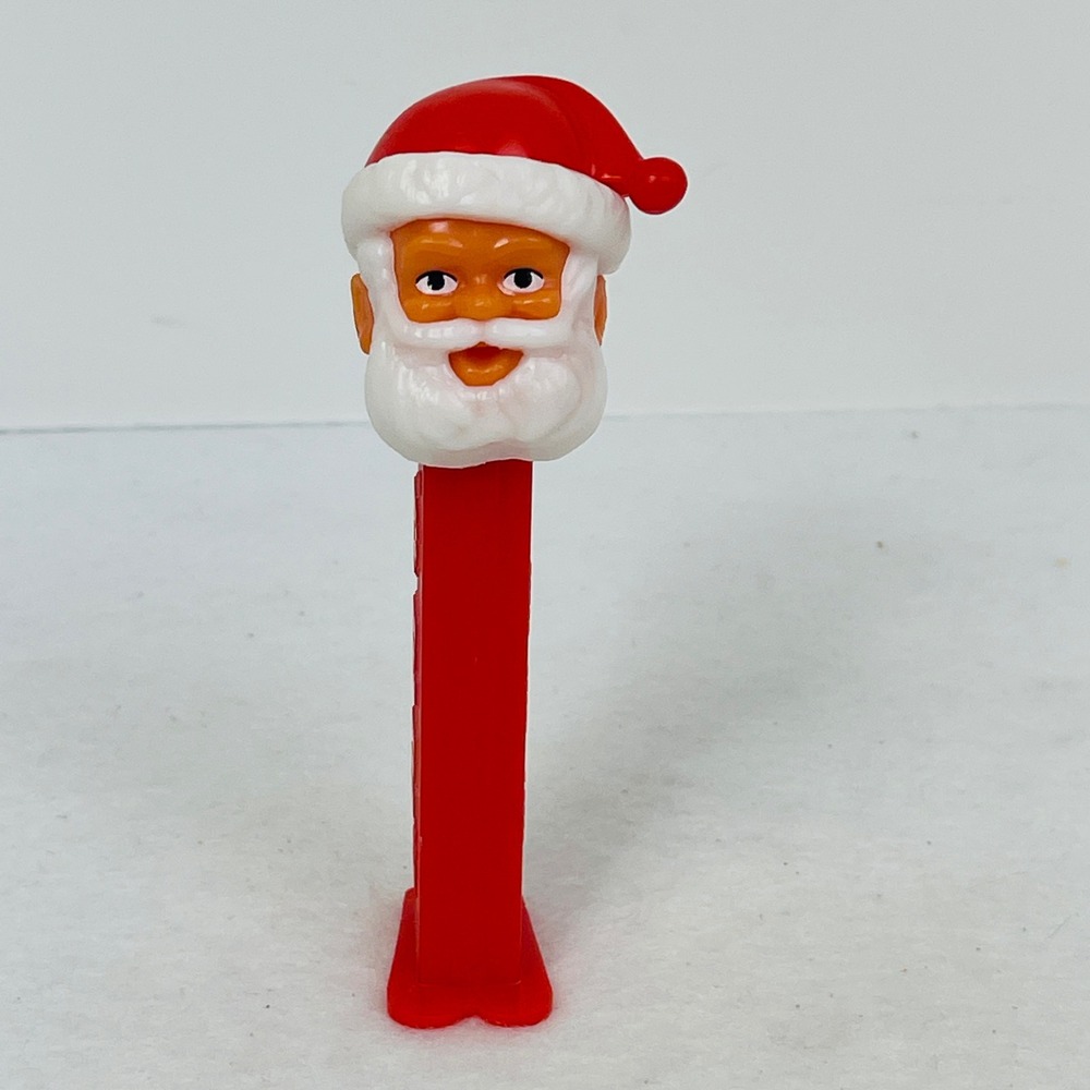 Pez Candy Dispenser Santa Claus Red White Holiday Christmas With Feet Excellent